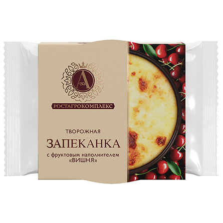 Запеканка творожная с вишней АРостагрокомплекс 100г