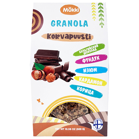 Гранола шоколад-орех скандинавский рецепт Mökki 300г