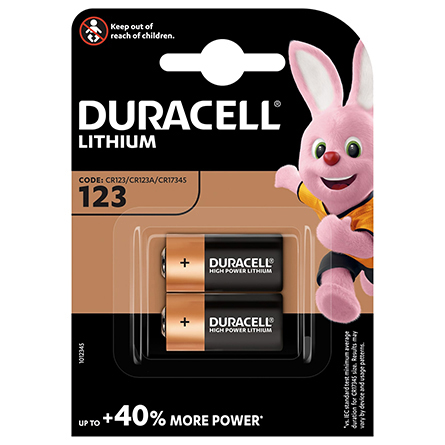 Батарейки DURACELL CR123 3V 2шт