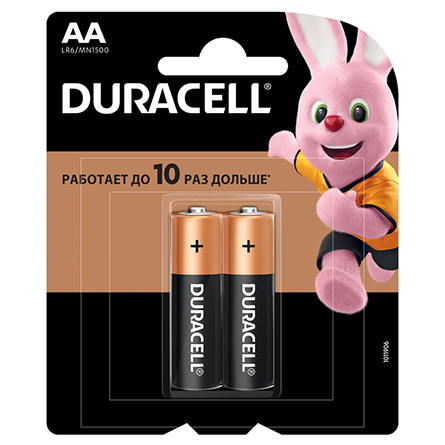 Батарейки DURACELL АА 1.5V LR6 2шт