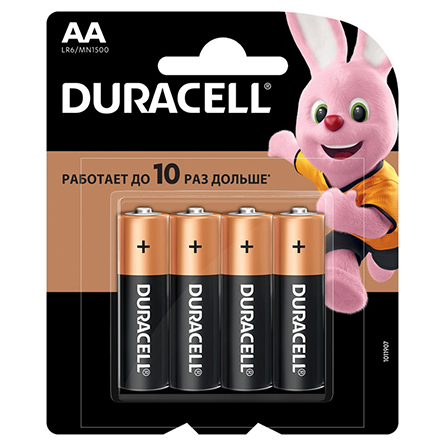 Батарейки DURACELL АА 1.5V LR6 4шт
