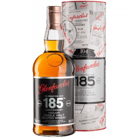 Виски 'Glenfarclas' 185-th Anniversary, in tube, 0.7 л;