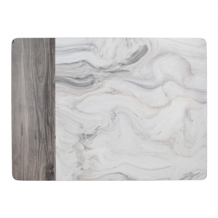 Набор из 6-и сервировочных салфеток Kitchen Craft Marble, цвет серый 000318