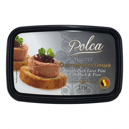 Паштет из свиной печени Охотничий утиный Polca 175г