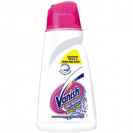 Пятновыводитель VANISH OXI Action Кристальная белизна, отбеливатель, жидкий 1л