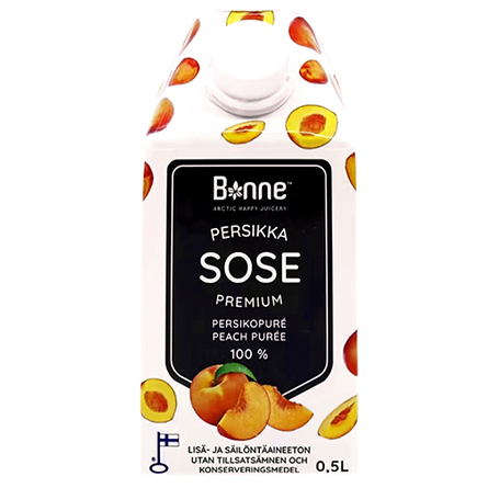 Пюре 100% Персик без сахара Bonne 500мл