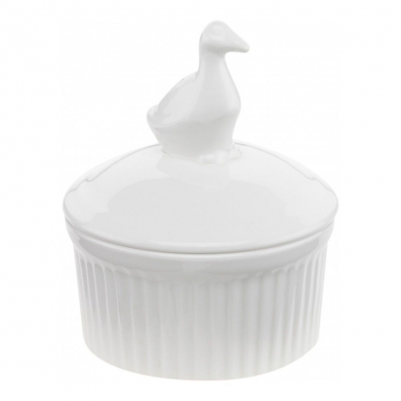Горшочек для запекания с крышкой Walmer Duck, 0.12 л, цвет белый 10330009