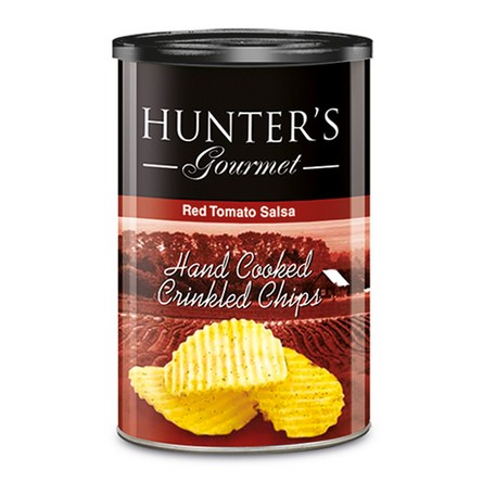 Картофельные чипсы рифленые Hunter's Gourmet со вкусом сальсы из красных помидоров, 140 гр
