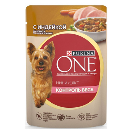 Корм влажный для собак Purina One Mini Контроль веса 85г