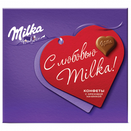 Шоколад Milka молочный с ореховой начинкой 110г