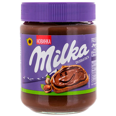 Паста шоколадно-ореховая Milka 350г