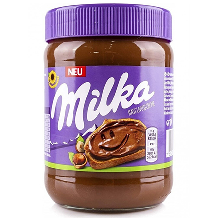 Паста шоколадно-ореховая Milka 600г