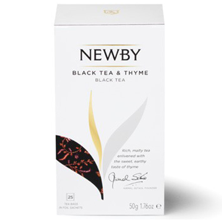 Чай черный с чабрецом Newby 25пак