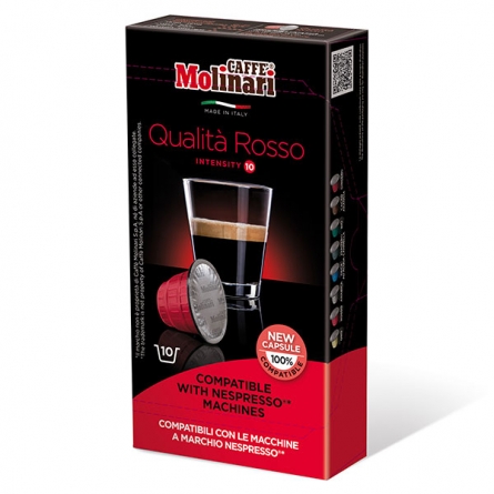 Кофе в капсулах Nespresso Molinari Qualita Rosso 10шт