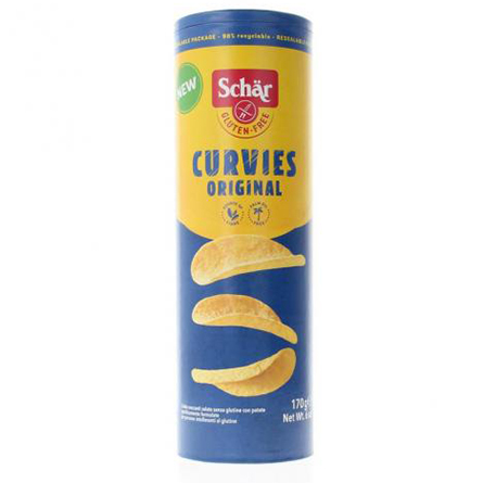 Чипсы без глютена картофельные Original Schar Curvies BBQ 170г