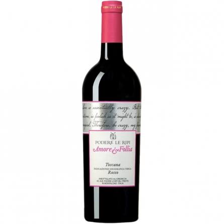 Вино Podere Le Ripi, 'Amore e Follia' Toscana Rosso IGT, 2019;