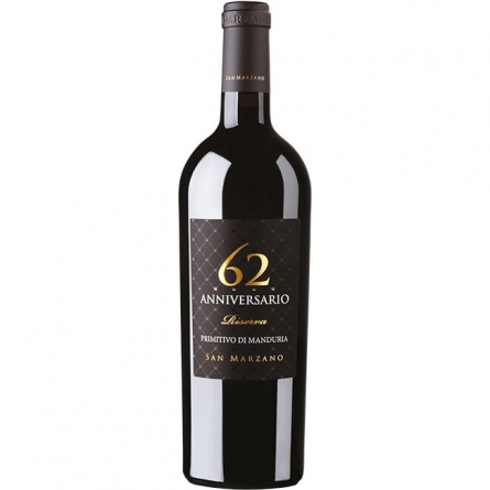 Вино Feudi di San Marzano, 'Anniversario 62' Riserva, Primitivo di Manduria;