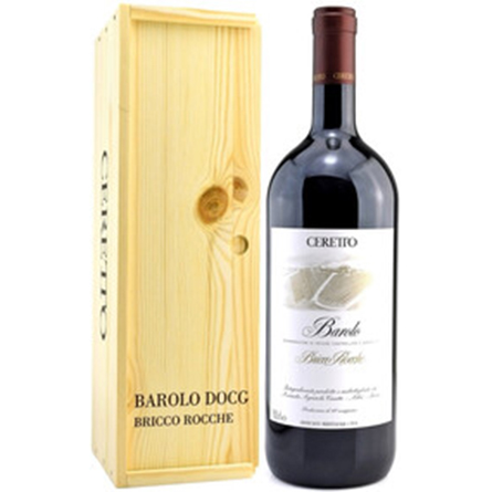Вино Ceretto, Barolo 'Bricco Rocche' DOCG, 2007, wooden box, 1.5 л;