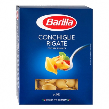 Макароны Barilla Conchiglie Rigate n.93, 450г
