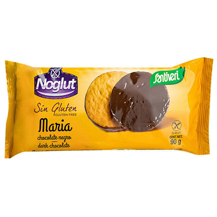 Печенье Santiveri Maria без глютена, покрытое шоколадом 80г
