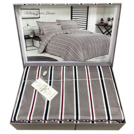 Комплект постельного белья Revan Loire евро сатин цвет - бежевый