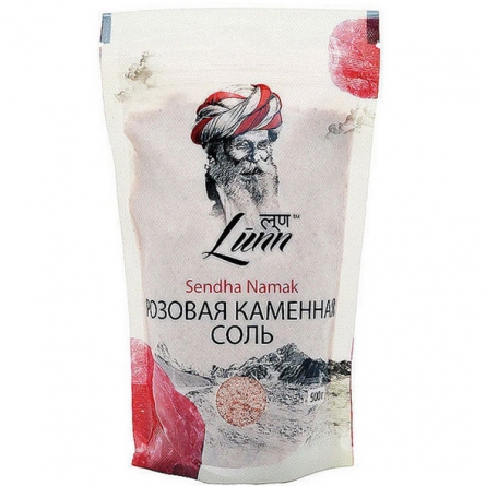 Соль розовая каменная Lunn 500г