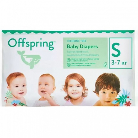 Подгузники Offspring Travel 3-7кг 3шт  