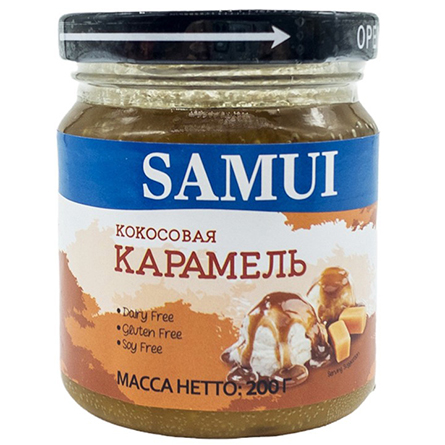 Карамель без глютена кокос Samui 200г