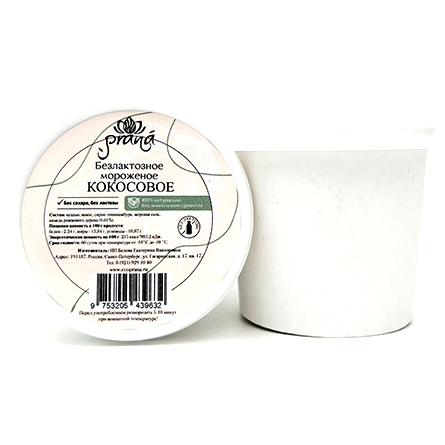 Мороженое кокосовое (без сахара, лактозы и глютена) Prana 90г